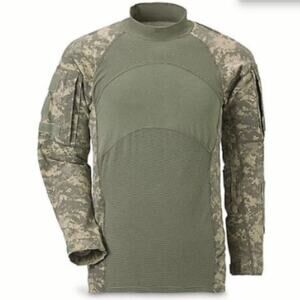 NWT MASSIF ACU Army Combat Shirt Flame Resistant Camo USGI Military TWO Size XL